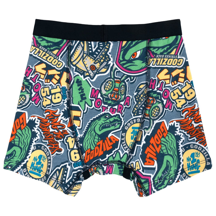Godzilla Boys' Sensory Friendly 3-Pack Boxer Briefs Teal Grey