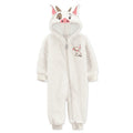 Moana Pua Baby Cosplay Fleece Hooded Jumpsuit Tusk