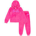 Barbie Women's Velour Hoodie and Pants Set and Coverall Iconic Pink
