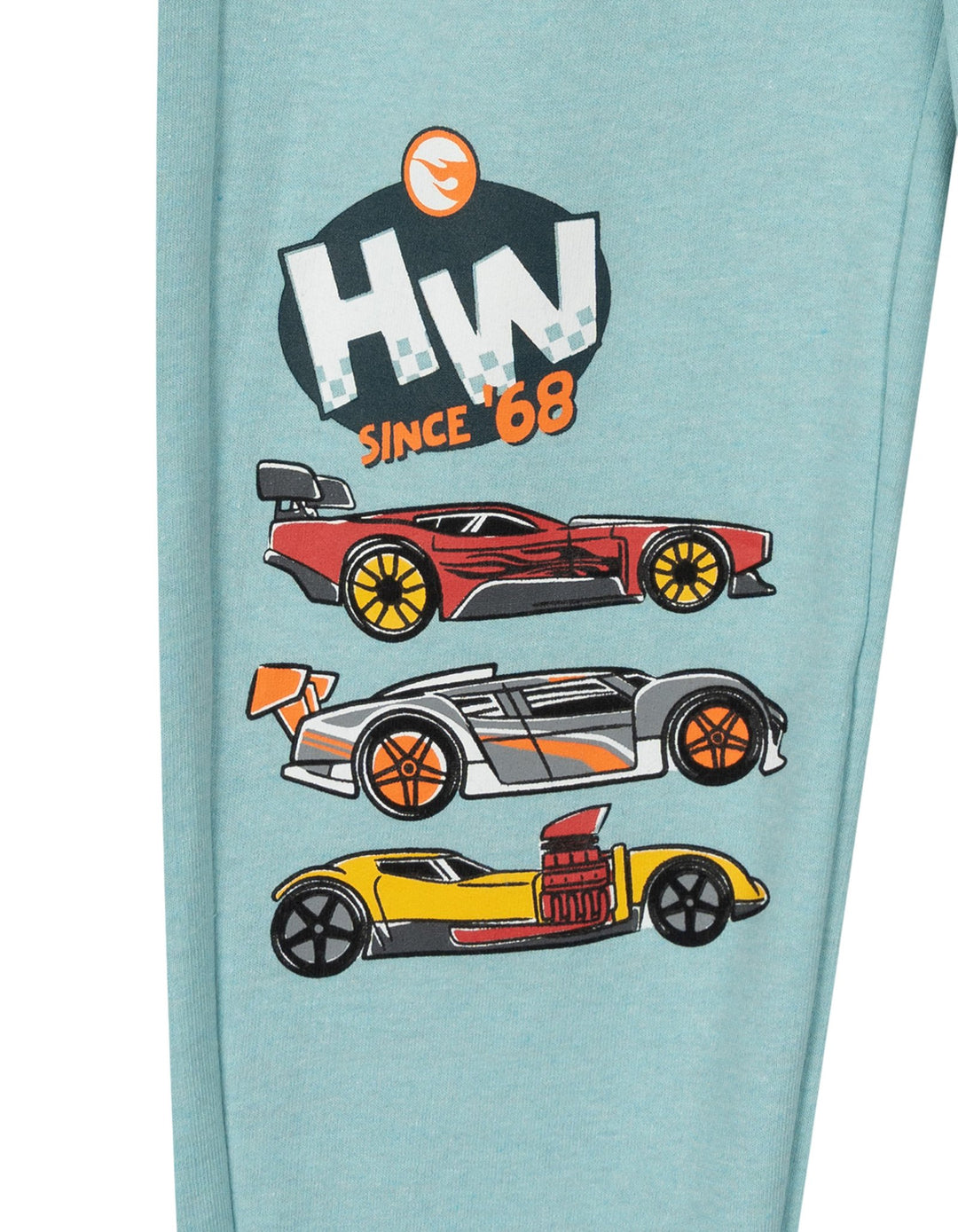Hot Wheels Boys' Fleece 2-Piece Sweatshirt and Pants Set Seafoam