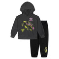 Monster Jam Boys' Fleece 2-Piece Hoodie and Pants Set Black Grave Digger