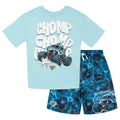 Monster Jam Megalodon Boys' Graphic T-Shirt and Shorts Set Blue