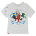 LEGO Ninjago Boys' Short Sleeve T-Shirt Grey Elemental Ninjas