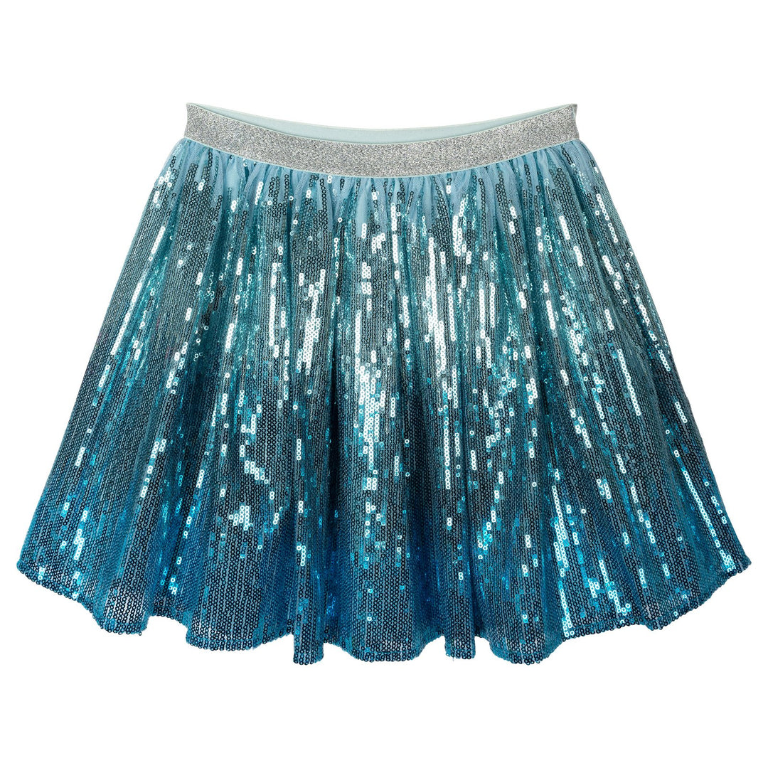 Frozen Girls' Long Sleeve Tee and Sequin Skirt Set Ice Blue Elsa