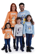 Bluey Bandit Dad Men's Cosplay Long Sleeve Tee Soft Blue