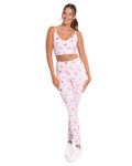 Disney Sleeping Beauty Aurora Women's Athletic Cropped Bra Pink