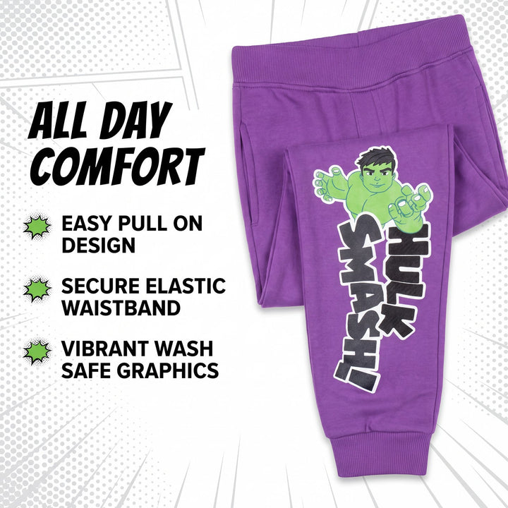 Marvel Spidey and His Amazing Friends The Hulk Hoodie and Pants Set Smash Green