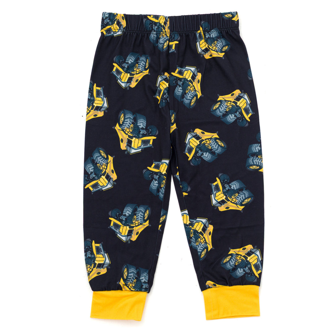 John Deere Boys' Pajama Shirt and Pants Set Charcoal Black