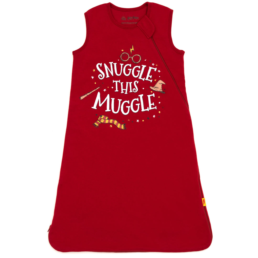 Harry Potter Adult Men or Women Sleeveless Sleepwear Sleep Sack Burgundy Gold