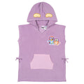 Bluey Girls' Hooded Swimwear Cover-Up Bingo Purple