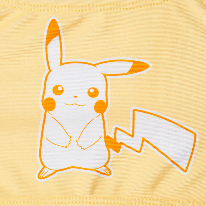 Pokemon Pikachu Girls' 2-Piece Swimwear Bikini Set UPF 50+ Psyduck Yellow
