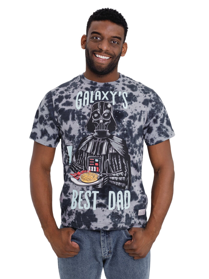 Star Wars Darth Vader Men's Short Sleeve T-Shirt Grey Dye