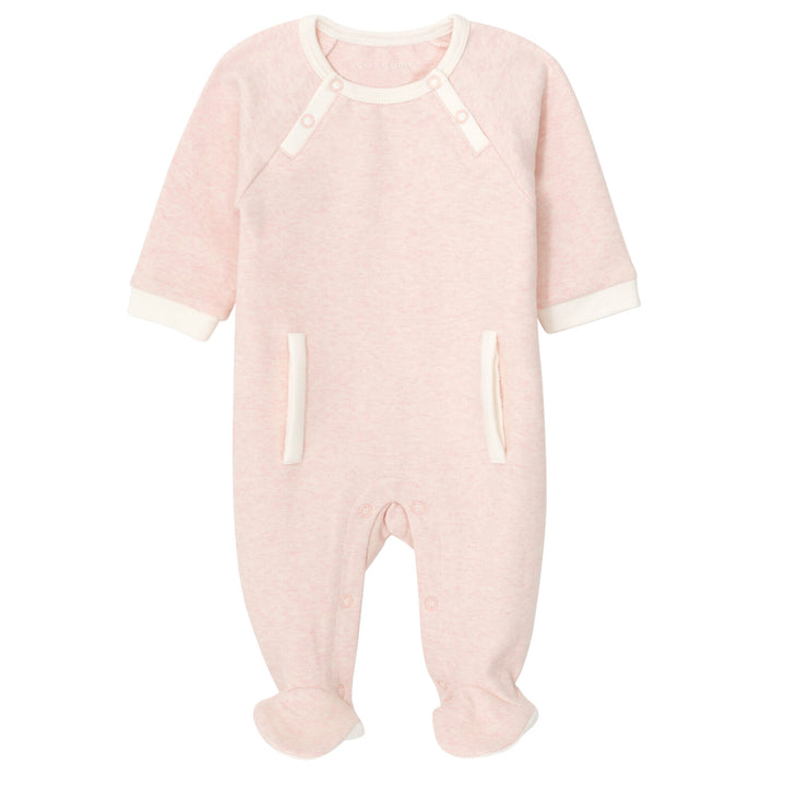 Cozeeme Baby Girls' Footed One Piece Sleep N' Play Heather Pink Ivory