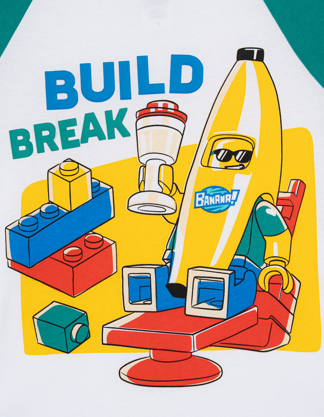 LEGO Boys' Short Sleeve T-Shirt Teal Banana Suit