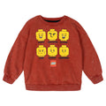 LEGO Crewneck Pullover Sweatshirt Vintage Wash Red