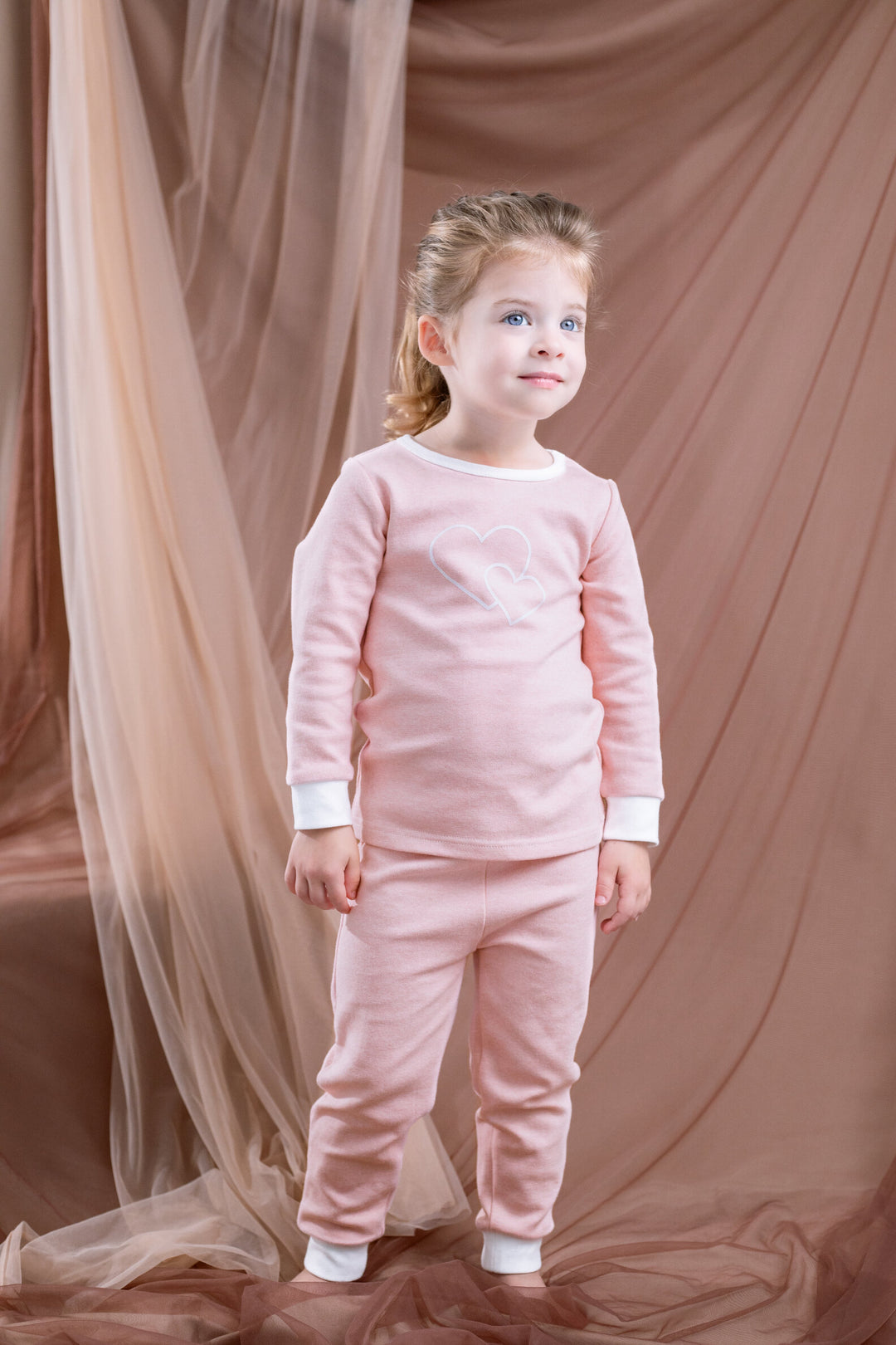 Cozeeme Girls' 2-Piece Tee and Pants Set Sweetheart Pink