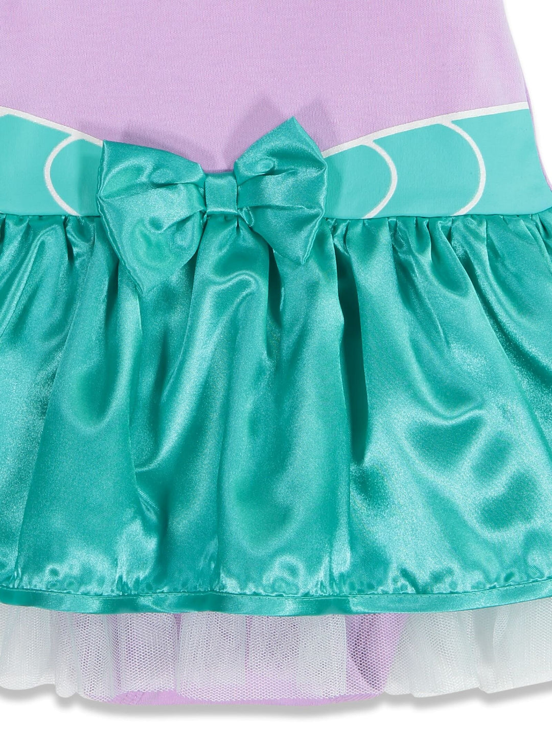 Disney The Little Mermaid Princess Ariel 2-Piece Bodysuit Set Lavender Teal