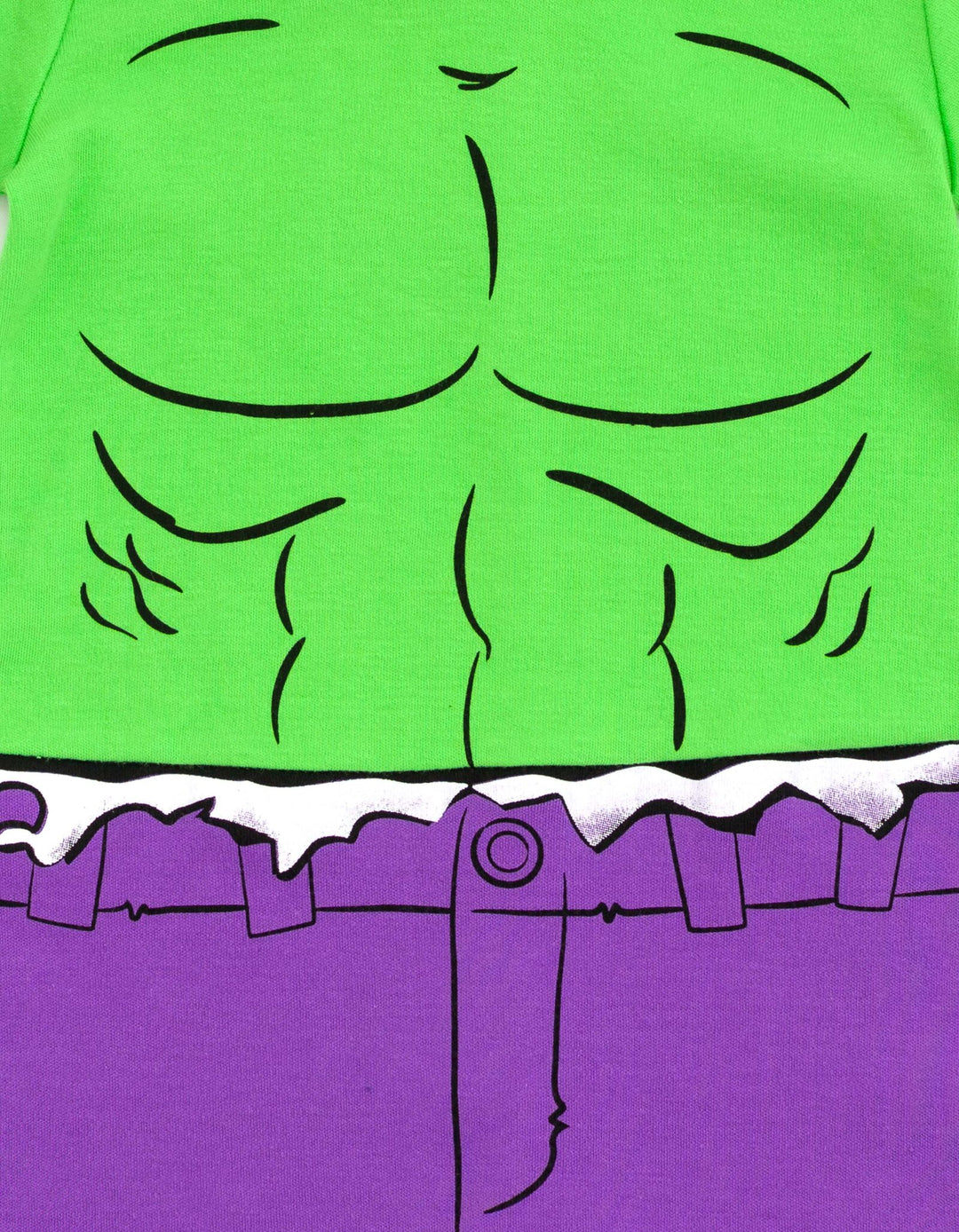 Marvel Avengers The Hulk Cosplay Hooded Romper Green Purple
