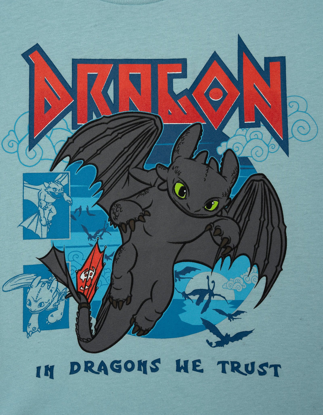 How to Train Your Dragon Toothless Boys' 2-Pack Short Sleeve T-Shirts Blue Navy