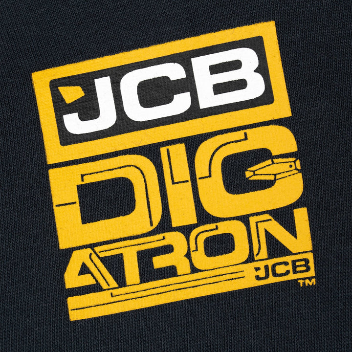 Monster Jam Digatron Boys' Half Zip Fleece Hooded Sweatshirt Grey Gold