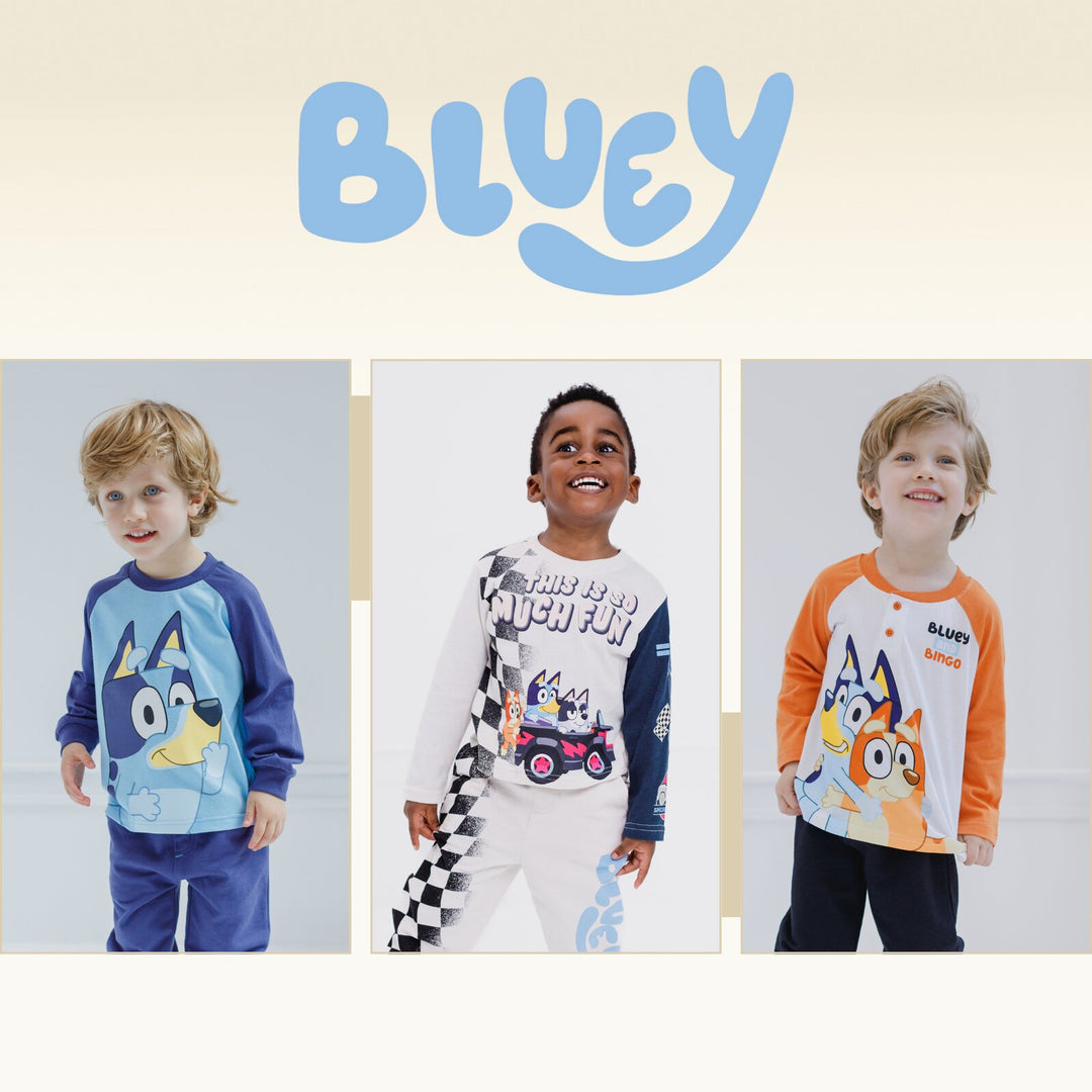 Bluey Boys' 2-Piece Tee and Pants Set Bingo Orange