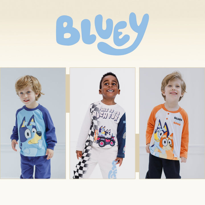 Bluey Boys' 2-Piece Tee and Pants Set Bingo Orange