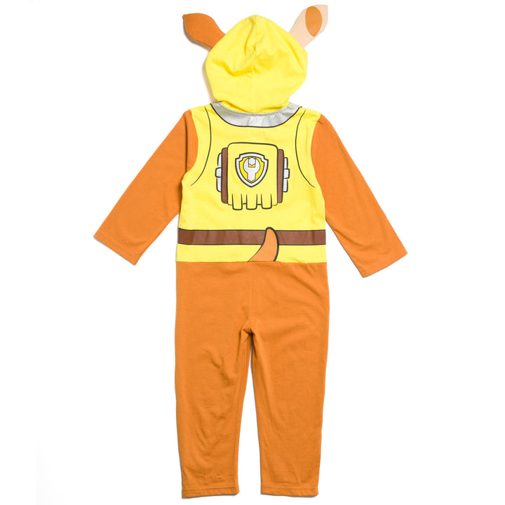 Paw Patrol Rubble Cosplay Hooded One Piece Yellow