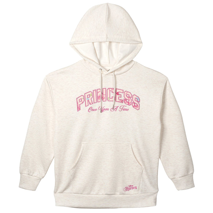 Disney Princess Women's Loungewear Pullover Hoodie Oatmeal Heather
