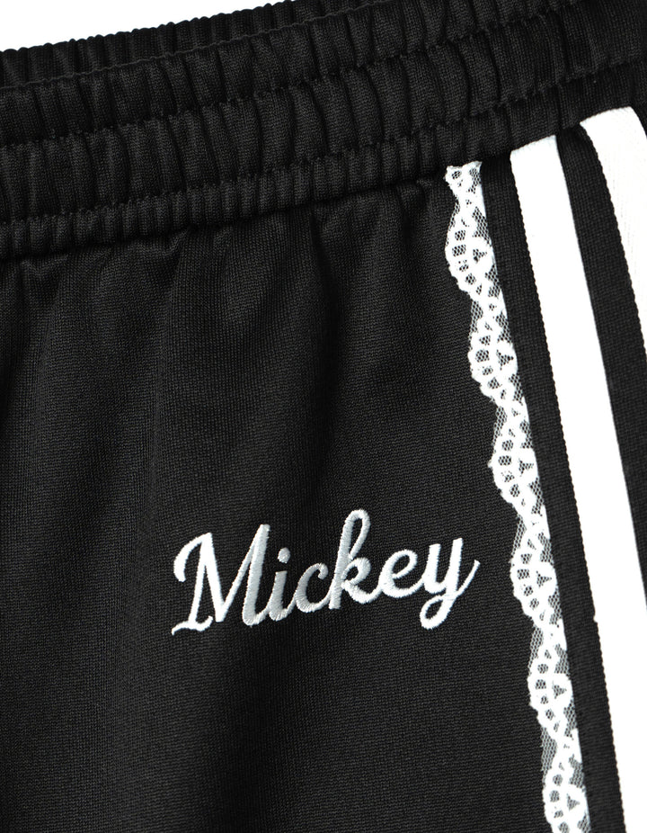 Disney Mickey Mouse Women's Athletic Track Pants Jet Black