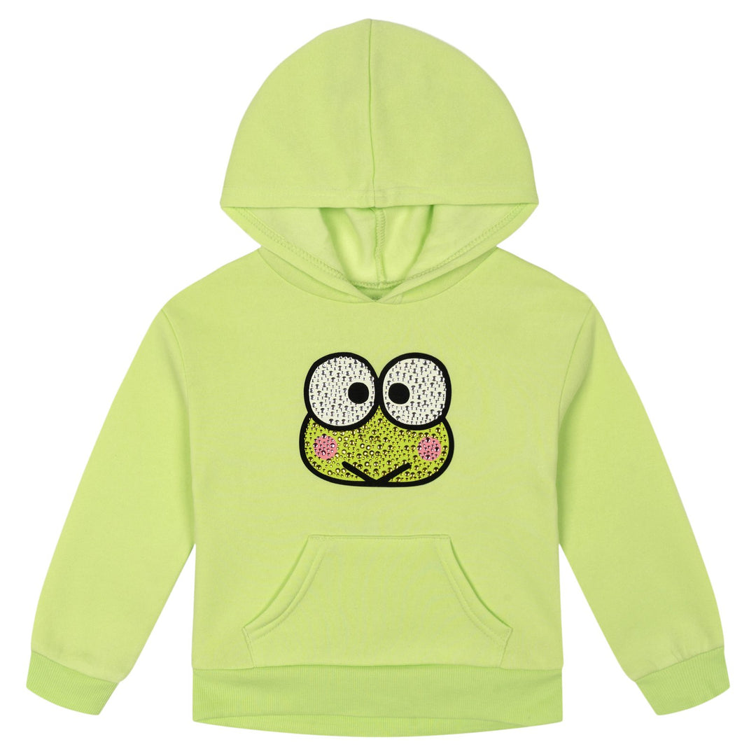 Hello Kitty Girls' Fleece Hoodie Keroppi Sap Green