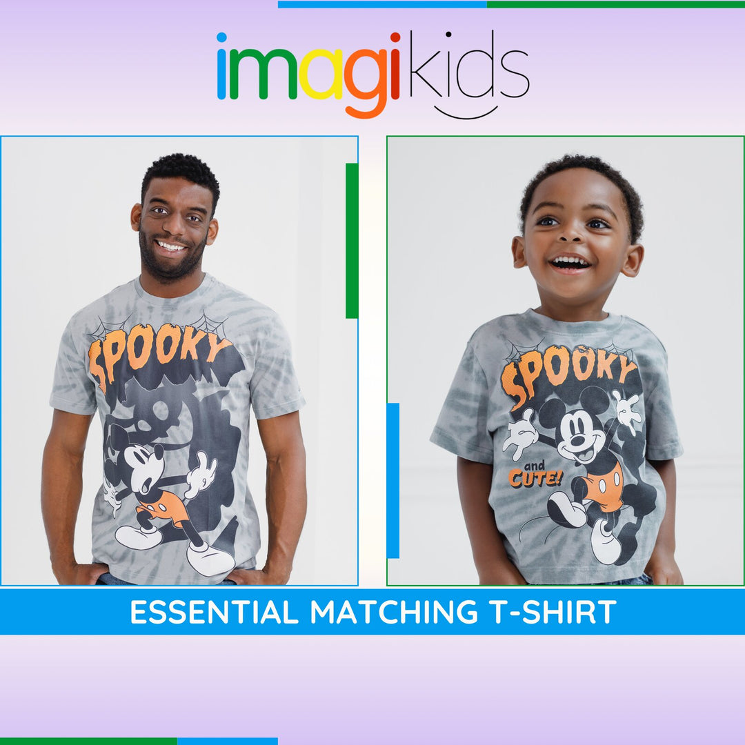 Disney Mickey Mouse Men's Short Sleeve T-Shirt Ghost Grey