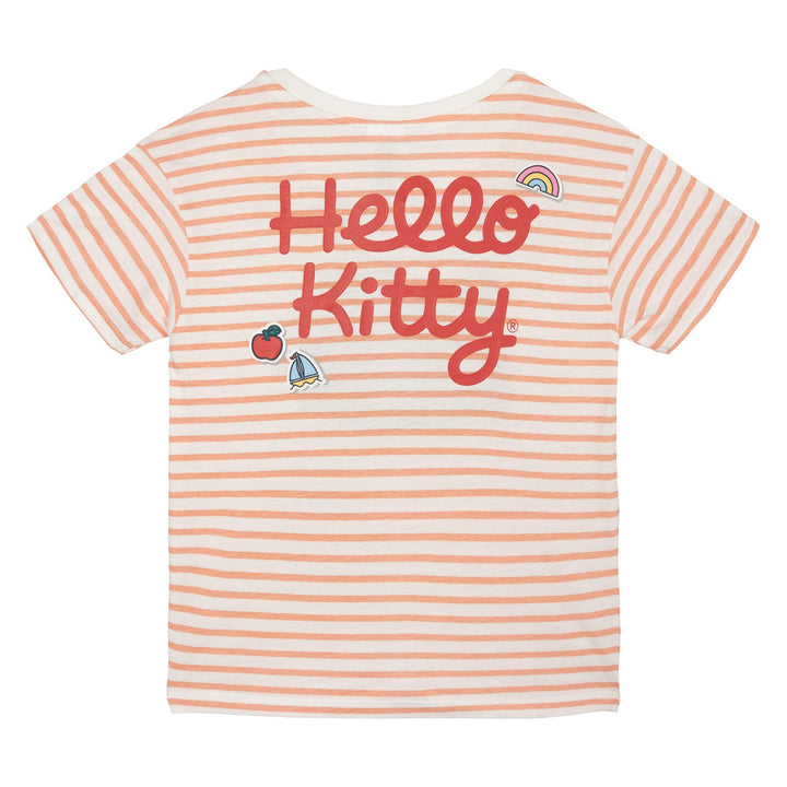 Hello Kitty Girls' Short Sleeve T-Shirt Stripe