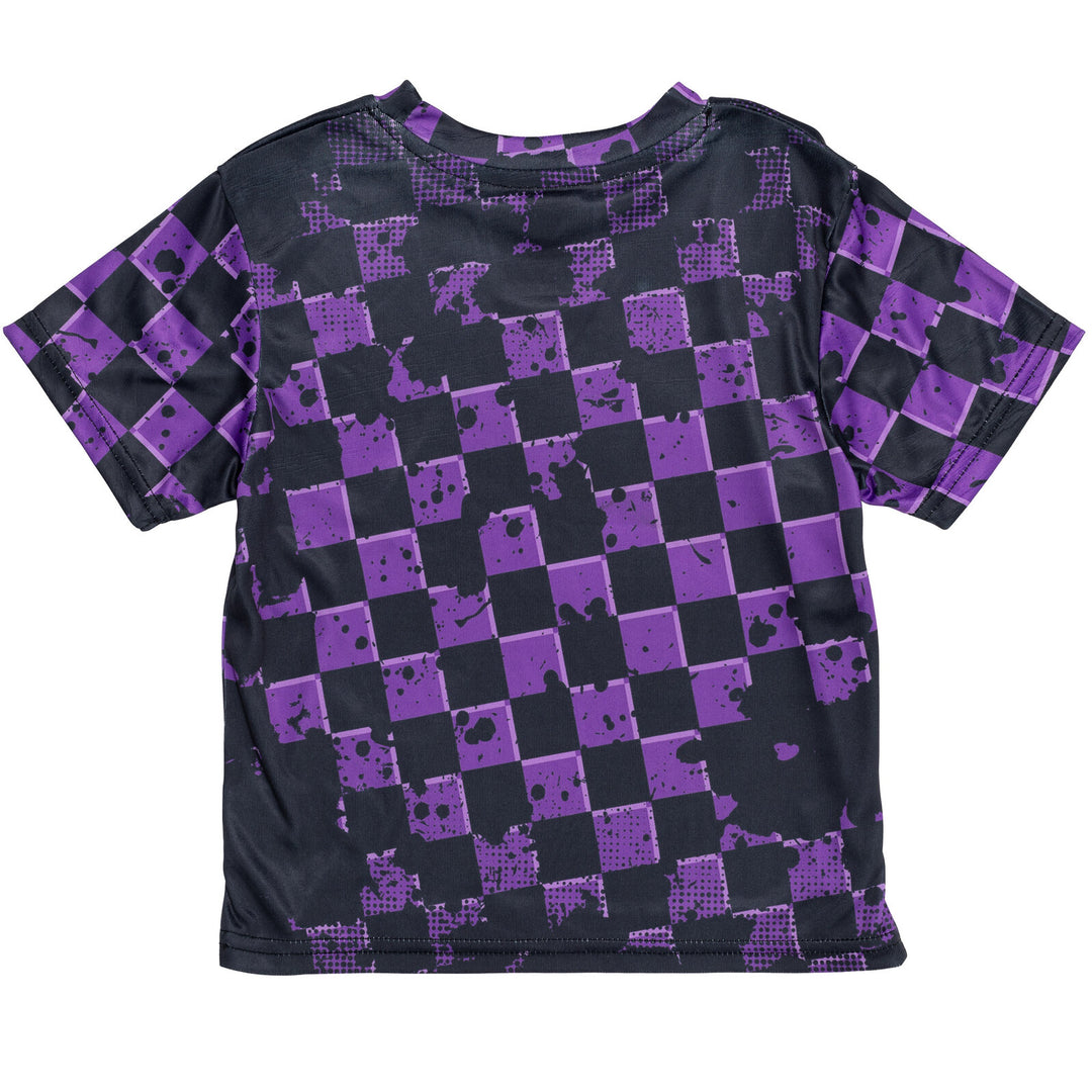 Monster Jam Mohawk Warrior Boys' Athletic Short Sleeve T-Shirt Purple