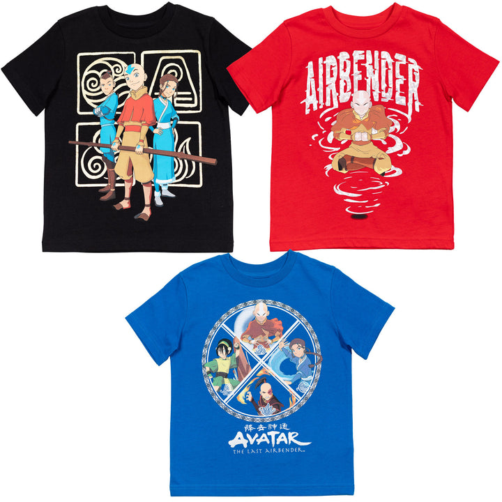 Avatar: The Last Airbender 3 Pack Graphic T-Shirts