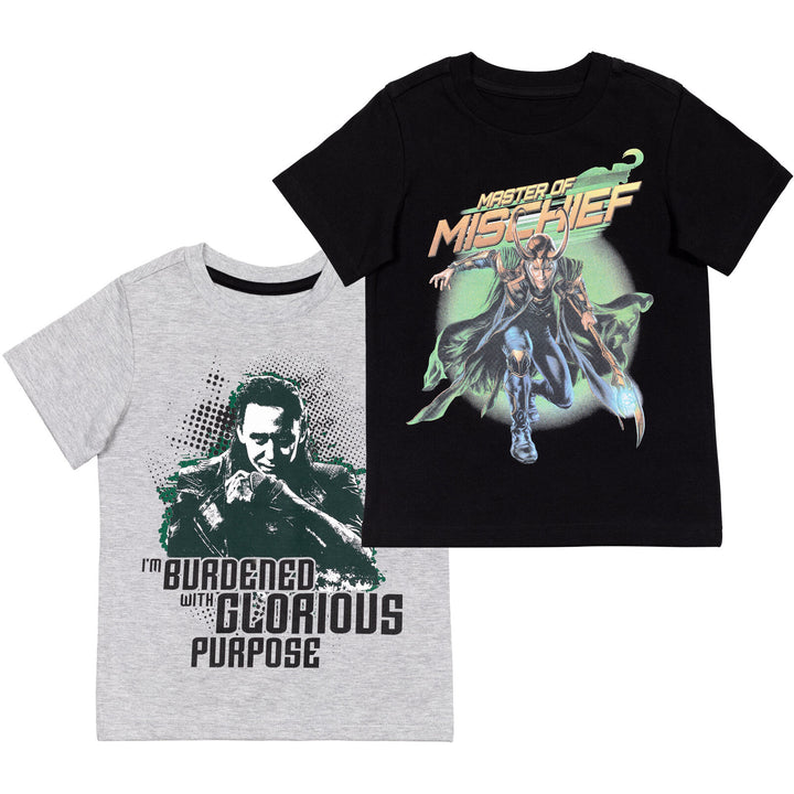 Marvel Avengers Loki 2 Pack Graphic T-Shirt