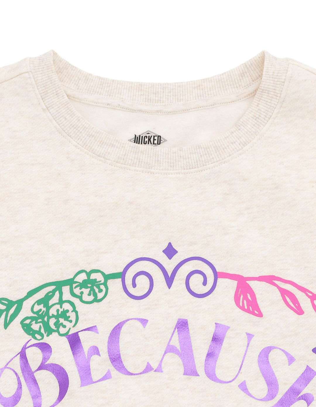 Wicked Women's Fleece Crewneck Pullover Heather Oatmeal