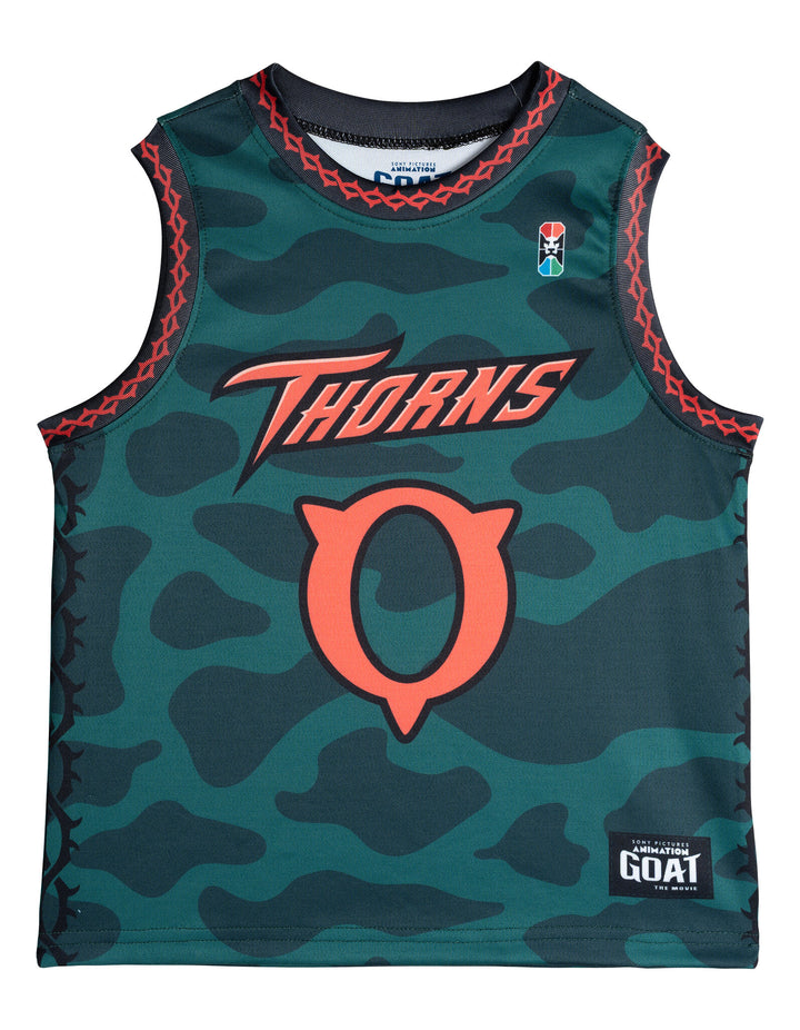 GOAT The Movie Will Harris Boys' Basketball 2-Piece Tank Top and Shorts Set Camo Green