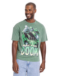 Marvel Avengers Doctor Doom Men's Short Sleeve T-Shirt Vintage Green