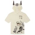 Avatar The Last Airbender Appa Boys' Cosplay Hooded T-Shirt Cream