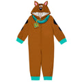 Scooby-Doo Cosplay Fleece Hooded One Piece Pajama Brown