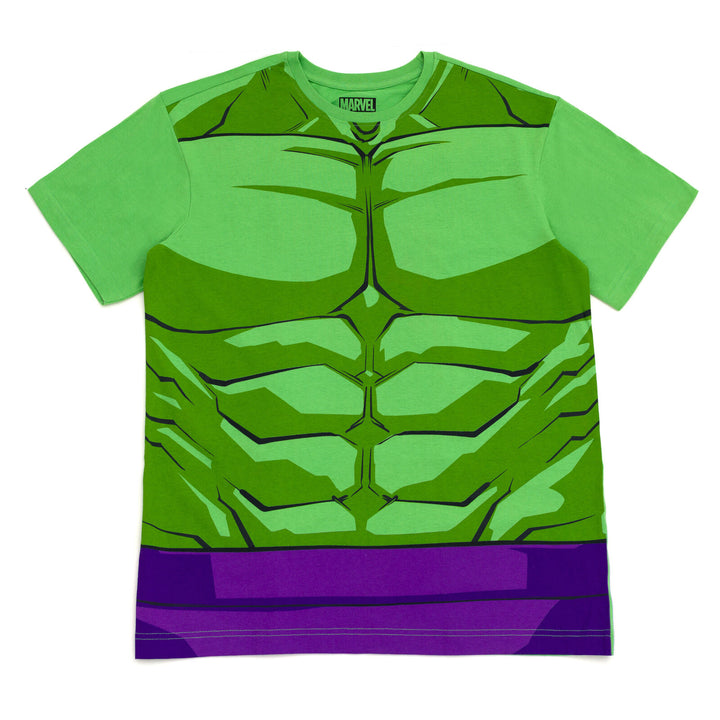 Marvel Avengers The Hulk Cosplay Short Sleeve T-Shirt Classic Green