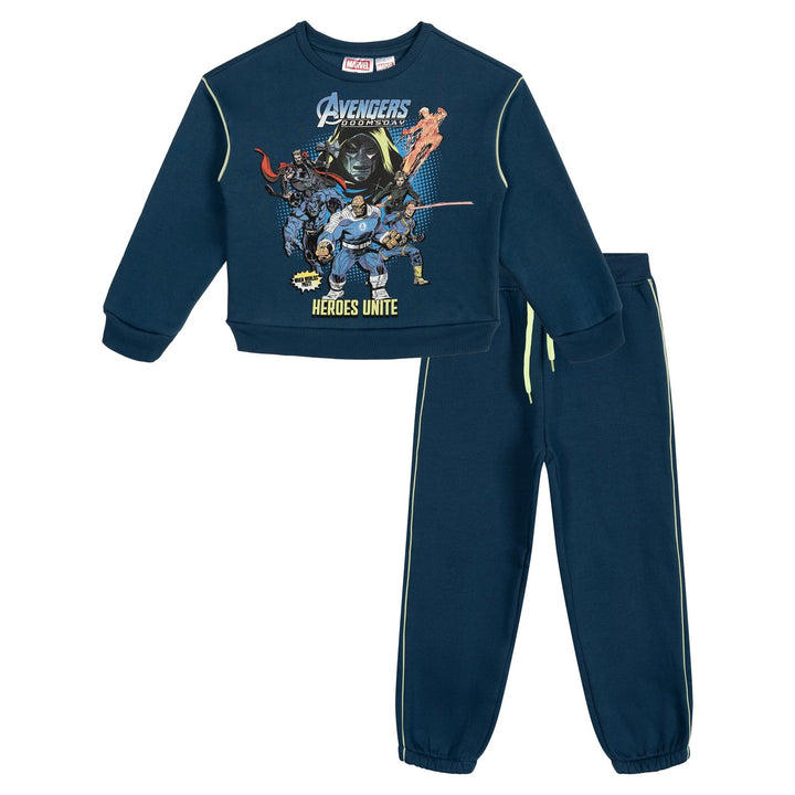 Avengers Marvel Comics Fleece 2-Piece Sweatshirt and Pants Set Dark Slate Blue