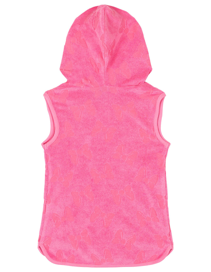 Minnie Mouse Girls' Hooded Swimwear Cover Up Daisy Pink