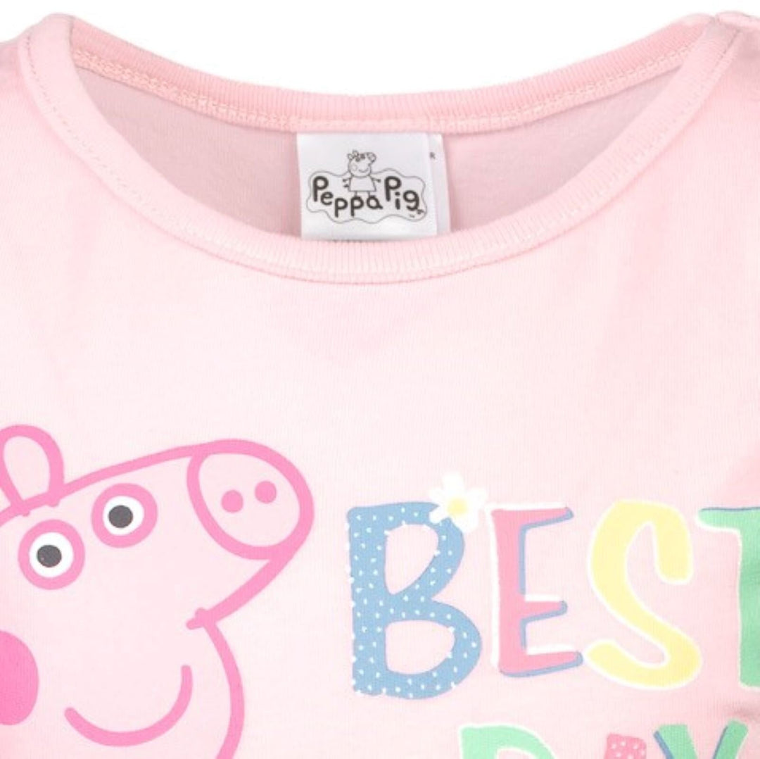 Peppa Pig Girls' Glitter Tutu Dress Pink Navy