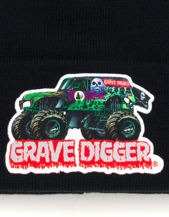 Monster Jam Grave Digger Boys' Beanie Black