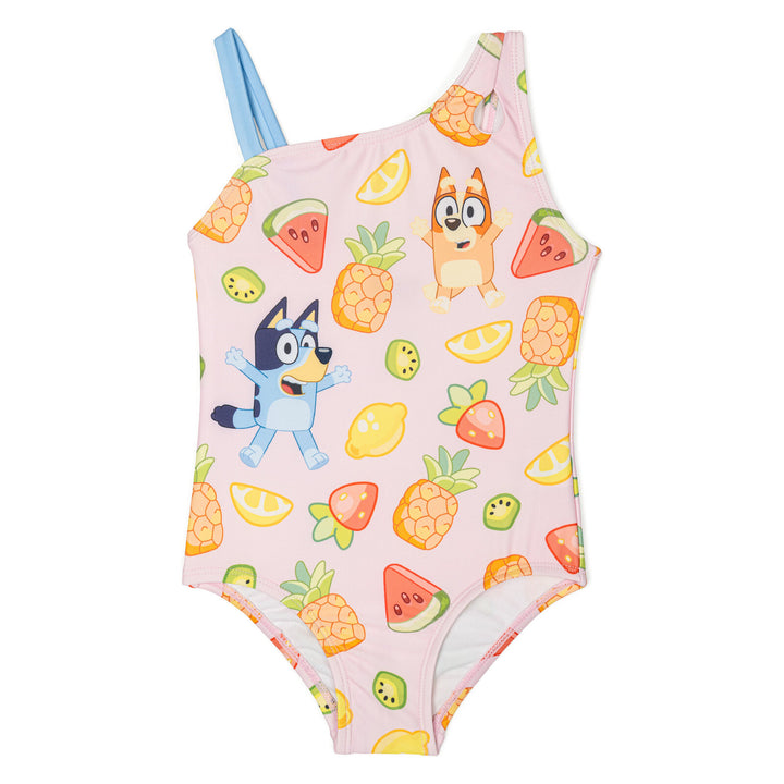 Bluey Girls' One Piece Bathing Suit Bingo Peach Pink