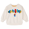 LEGO Boys' Crewneck Pullover Sweatshirt Oatmeal Minifigure