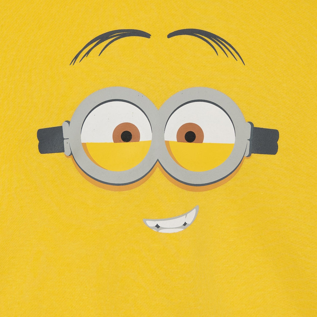 Minions Boys' 2-Piece Fleece Sweatshirt and Pants Set Yellow Grey