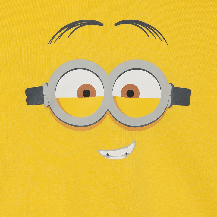 Minions Boys' 2-Piece Fleece Sweatshirt and Pants Set Yellow Grey