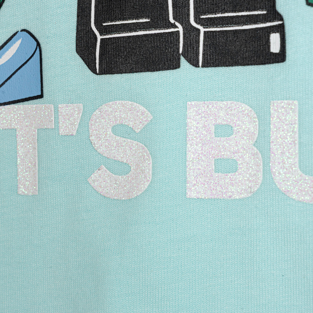 LEGO Girls' Short Sleeve Graphic T-Shirt Ladybug Ruffle Aqua